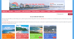 Desktop Screenshot of dulichsamsonthanhhoa.com